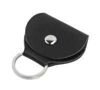 Rankomu Étui pour médiator de guitare - En polyuréthane - Portable - Multifonctionnel - Avec porte-clés - Noir - Idéal pour le rangement et l'organisation des médiators de guitare, multicolore,