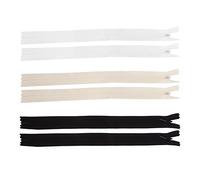 Rankomu Fermeture éclair invisible noire pour robes de couture, fermeture éclair avant, fermeture éclair séparée en plastique, fermeture éclair lisse, 40 cm