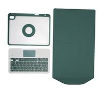 Rankomu Keyboardwith Toucad Étui avec clavier sans fil 11,9", housse magnétique amovible avec pavé tactile et porte-crayon intégré pour tablette iOS 5e génération 2022, vert