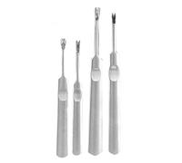 Rankomu Kit de 4 Outils en Acier Inoxydable pour Travail du Cuir - Grooveur et Trancheur Professionnel U/V Type - 113mm (Grand) & 95mm (Petit) - Pour Sacs, Ceintures, Portefeuilles en Cuir