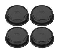 Rankomu Lot de capuchons avant et arrière pour objectif d'appareil photo, compatibles avec objectif et corps à monture Canon FD, capuchon de protection en plastique pour objectif d'appareil photo