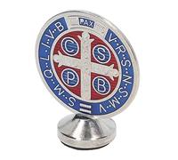 Rankomu Médailles de Saint Benoît - Décoration colorée en métal pour cérémonie de confirmation - Ornement chrétien pour réunion de famille - Design exquis - 5 cm de diamètre