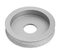 Rankomu Meule à Bord Demi-Rond De 3 Pouces, Meule Abrasive Concave De Disque De Meulage De Diamant Brasé pour la Roche De Granit De Marbre De Céramique De Pierre(Height 1cm)