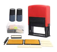 Rankomu MX-5500 Étiqueteuse, pistolet autocollant à 8 chiffres, comprend des étiquettes et une recharge d'encre, outil de vente au détail, bleu, machine de codage de date pour fournitures de contrôle