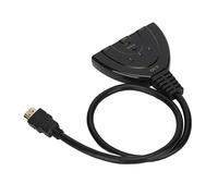 Rankomu Répartiteur de commutateur 3 en 1 3 x 1, commutateur HDMI HD 4K 1080p pour PS3, commutateur d'interface multimédia HD 3 ports, convertisseur haute résolution