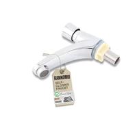 Rankomu Robinet Poussoir Eau Froide Uniquement - Temporisé 4-6s Fermeture Automatique Laiton Chromé G1/2 Pour Lave Main & Salle de Bain