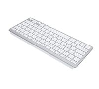 Rankomu Wirel Clavier Bluetooth Sans Fil Bluetooth Clavier Portable Ultra Mince Compact Design Bilingue Universel pour PC Portable Disposition QWERTZ Espagnol Léger et Facile à Utiliser