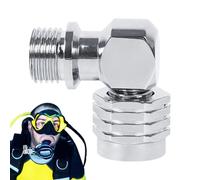 Ranley Adaptateur Pivotant pour Tuyau Sport de Plongée, Adaptateur Pivotant pour Plongée sous-marine | Connecteur régulateur Deuxième étage pour Plongée Sportive avec Tête Pivotante,Adaptateur