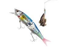 Ranley Appâts Artificiels pour les Eaux Douces,Équipement De Flotteur Multisegmenté | Leurres pour Perche avec Paillettes | Pour Truite Poisson Chat Bateau Truite Torrente