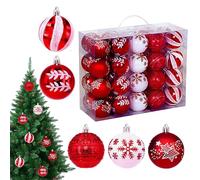 Ranley Boules de Noël pour décorations - Festives colorées à pendentif, boules anti-rupture pour sapin de Noël - pour intérieur et extérieur seuils de jardin, fêtes de patio porche mariage
