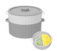 Ranley Cuit-Vapeur pour Micro-Ondes - Silicone Thermorésistant Anti-Adhésif | Bol Alimentaire Cuit-Vapeur Micro-Ondes,Pour Friteuse à Air Réfrigérateur Aliments Bébé Pâtes Préparation