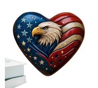 Ranley Décorations En Forme De Coeur | Mini Coeurs Souvenir Drapeau Aigle,Héritage Drapeau Américain Pour Décoration Maison Bureau Chambre Salon Bibliothèque Étagère