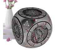 Ranley Dés pour jeux de société | dé à 6 faces métallique jeux de société avec boîte magnétique, fournitures portables pour réunions - Divertissement domestique compétitif et familial