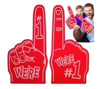 Ranley Doigt en mousse, doigts géants en mousse, doigts géants en mousse, grande main en mousse pour pom-pom girl sportive - Doigts en mousse inspirants et confortables pour les fans de sport