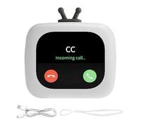 Ranley Enceinte - Minuscule haut-parleur avec design TV - Lecteur de musique sans fil polyvalent avec écran tactile - Pour les randonnées, les fêtes de jardin, le dortoir, le garage, la salle de sport