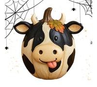 Ranley Figurines d'animaux de la ferme en forme de citrouille, vache, canard, mouton, poulet | Sculpture en résine pour la maison, fête, Halloween, Thanksgiving, vacances, décoration d'automne