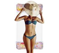 Ranley Flottant pour piscine adulte, lit gonflable de piscine, lit flottant portable étincelant pour vacances au lac et activités aquatiques