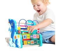 Ranley Infantile | Jeu éducatif avec design à dauphin et table d'activité, labyrinthe avec perles pour enfants d'âge préscolaire - pour enfants de 3 ans et plus nouveau-né en classe voyage maternelle