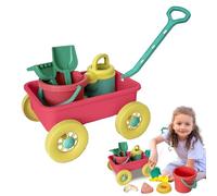 Ranley Kit de construction, seau de plage et pelle - Seau à sable et pelles avec chariot - Kit de jeu amusant en plein air pour la plage en plein air en dehors du camping