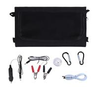 Ranley Kit de panneau solaire portable, chargeur, Panneau de générateur de batterie portable Tri-Fold, Tablette pour smartphone 100 w Double USB Banque de puissance pour la pêche, voyage sur