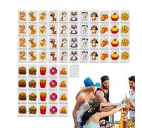 Ranley MAh Jongg Sets - Jeu de Mahjong en Bloc | Motif Drapeau National MAh Jong, 64 Carreaux de Mahjong, Ensemble de Jeu Portable pour et Adultes