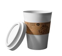 Ranley Panier à déchets | récipient en forme de tasse à café | récipient silencieux durable grande capacité pour extérieur cuisine salle de bains bureaux maison dortoir bureau