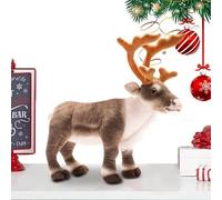Ranley Peluche de renne | Cerf Peluche Coussin Décoratif Doux Renne Jouets Wapiti Poupée - Noël mignon cerf de 13,7 pouces pour lits, canapés, chaises, salons