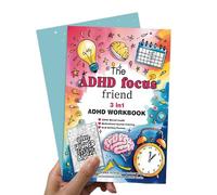 Ranley Planificateur quotidien, cahier adulte, organisateur de planificateur quotidien trois en 1, outils d'adaptation psychologique multifonctionnels axés sur la concentration pour hommes