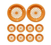 Ranley Porte-assiettes en carton réutilisables - Panier de service alimentaire rond | Fournitures de pique-nique, dans des rainures, panier de service réutilisable pour le camping en plein air, les