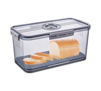 Ranley Récipient à pain, enregistrement du temps, boîte de rangement pour pain | Boîte à pain avec valve d'air, bac pour la fraîcheur, économiseur pour pain fait maison, bagel, beignet, biscuits