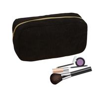 Ranley Trousse à crayons | Porte-stylo en velours côtelé grande capacité | organisateur multifonction avec règle pour l'école | pour étudiants primaires universitaires garçons et adultes, Noir , Fare