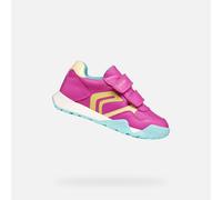 Geox J Rann-e Girl A Basket, Fuchsia Lt Yellow, 28 EU