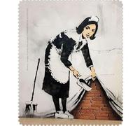Rannenberg & Friends Chiffon de nettoyage en microfibre pour lunettes - Sweep it under the Carpet de Banksy