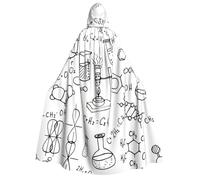 rannsut Cape unisexe avec imprimé chimie gothique pour bal masqué et événements à thème