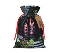 rannsut Gothic Fairy Garden03 Sacs à cordon Motif Noël