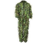 RANNYY Costume de Feuille 3D, Costume de Ghillie, Costume de Ghillie de Camouflage Sauvage Vert Vestes et Pantalons de Feuille 3D mis des vêtements pour la Chasse