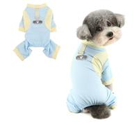 Ranphy Combinaison de protection solaire en maille douce pour animaux de compagnie - Chemise de protection solaire pour petits chiens et chiots - Pyjama frais avec anneau pour laisse, pyjama