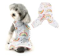 Ranphy Pyjama d'été cool en maille pour chiens de petite taille - Combinaison à imprimé dessin animé mignon pour animal domestique - Combinaison légère et respirante - Vêtement pour chihuahua,