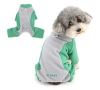 Ranphy Pyjama en polaire pour petits chiens - Combinaison chaude avec anneau en D - Pull doux à quatre pattes - Tenue d'hiver confortable pour l'automne et l'hiver - Vêtement de nuit confortable pour