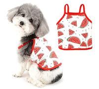 Ranphy Vêtement pour petit chien en coton - T-shirt basique pour chiot - Débardeur doux imprimé - Vêtement d'été respirant sans manches pour chihuahua, Yorkshire Terrier