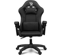 Chaise Gaming Ranqer Apollo - Fauteuil de Bureau Gamer Ergonomique - Siège Réglable avec Accoudoirs & Coussins - Noir/Standard