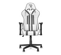 Ranqer Fauteuil Gaming Felix Ergonomique Style Racing en Similicuir Robuste avec Dossier Haut, Inclinaison Réglable, Coussins Amovibles pour Longues Sessions Et Grandes Tailles, Blanc/Gris