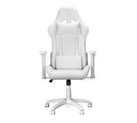 Ranqer Felix Chaise Gaming - Chaise de bureau ergonomique avec accoudoirs, dossier et coussins réglables, support métallique et base en nylon stable, set-up gaming et productivité - Blanc