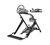 Ranqer Racing Wheel Stand Pro, Support de Volant Pliable, réglable en Hauteur et Inclinaison, avec verrou de siège, pour PC, PlayStation et Xbox, Volant et pédales Non Inclus, en Acier Noir
