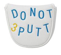 ranrann Capot étanche pour Club de Golf modèle Nouveau, Style Basique sans Broderie Compatible Driver, Fairway, Putter, Wedge pour Usage extérieur Putter Demi-Cercle Blanc B Taille Unique