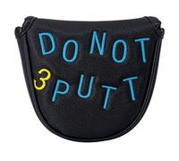 ranrann Capot étanche pour Club de Golf modèle Nouveau, Style Basique sans Broderie Compatible Driver, Fairway, Putter, Wedge pour Usage extérieur Putter Demi-Cercle Noir B Taille Unique