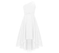 ranrann Enfant Fille Robe Cérémonie Soirée Mariage Robe Princesse sans Manches Paillette Bal Anniversaire 5-16 Ans Ivoire 11-12 Ans