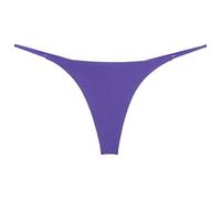 ranrann Femme String Ficelle Sexy Micro Bikini Mini Tanga sous-vêtement Shorty Maillot de Bain String Lingerie S-XL Violet S