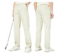 ranrann Pantalons Homme Golf Formel - Soie Glacée, Léger Été, Élastique Forte, Slim Droit Beige 5XL