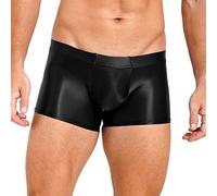 ranrann Slip de Bain Homme Sexy Boxer Brillant String Maillot de Bain Shorty Moulant Elastique Short de Bain Plage Taille Basse Réglable Confortable M-XXL Type A Noir M